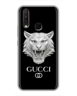 Чехол для Vivo Y17 с картинкой «Gucci — серебряный лев» Чехол для Vivo Y17 с картинкой «Gucci — серебряный лев»