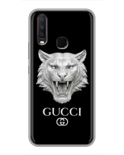 Чехол для Vivo Y17 с картинкой «Gucci — серебряный лев» Чехол для Vivo Y17 с картинкой «Gucci — серебряный лев»