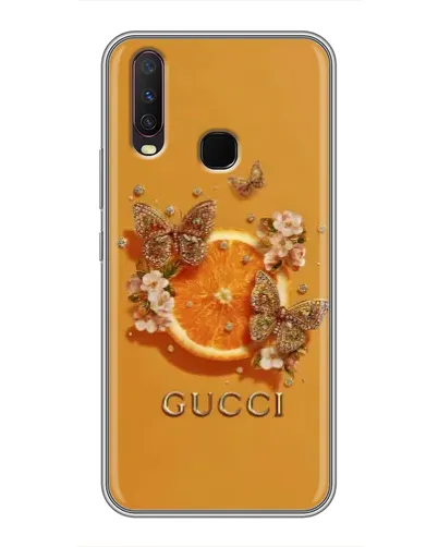 Чехол для Vivo Y17 с картинкой «Gucci — золотые бабочки» Чехол для Vivo Y17 с картинкой «Gucci — золотые бабочки»