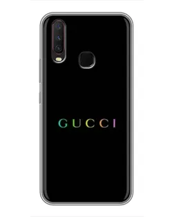 Чехол для Vivo Y17 с картинкой «Gucci — неоновый минимализм» Чехол для Vivo Y17 с картинкой «Gucci — неоновый минимализм»