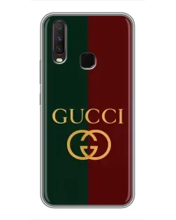 Чехол для Vivo Y17 с картинкой «Gucci — темно-зеленый градиент» Чехол для Vivo Y17 с картинкой «Gucci — темно-зеленый градиент»