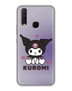 Чехол для Vivo Y17 с картинкой «Kuromi — фиолетовый арт»