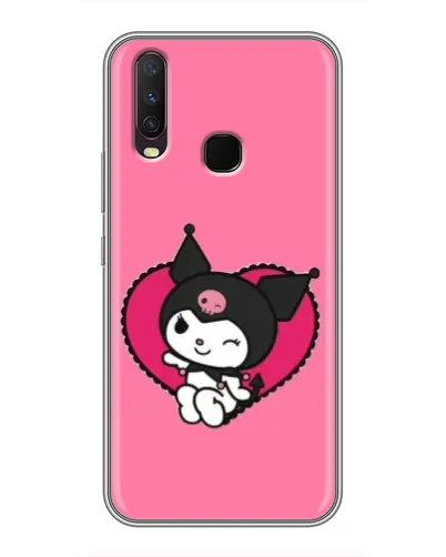 Чехол для Vivo Y17 с картинкой «Kuromi — любовь в сердце» Чехол для Vivo Y17 с картинкой «Kuromi — любовь в сердце»