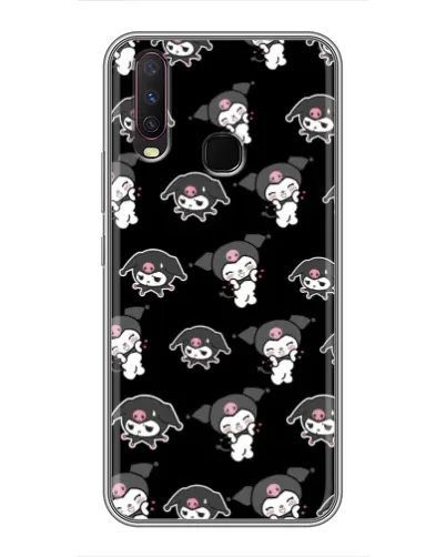 Чехол для Vivo Y17 с картинкой «Черный паттерн Kuromi» Чехол для Vivo Y17 с картинкой «Черный паттерн Kuromi»