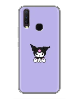 Чехол для Vivo Y17 с картинкой «Kuromi — фиолетовый минимализм»