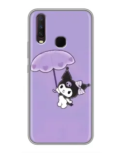 Чехол для Vivo Y17 с картинкой «Kuromi с зонтиком»