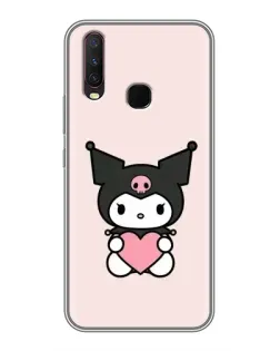 Чехол для Vivo Y17 с картинкой «Kuromi и сердце»