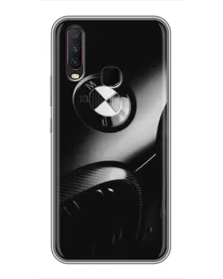 Чехол для Vivo Y17 с картинкой «Эмблема BMW — макро»