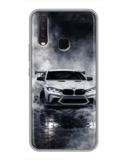 Чехол для Vivo Y17 с картинкой «BMW сквозь туман»