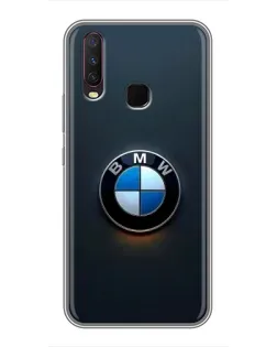 Чехол для Vivo Y17 с картинкой «Логотип BMW — минимализм»