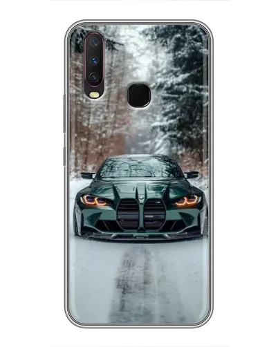 Чехол для Vivo Y17 с картинкой «BMW в зимнем лесу» Чехол для Vivo Y17 с картинкой «BMW в зимнем лесу»