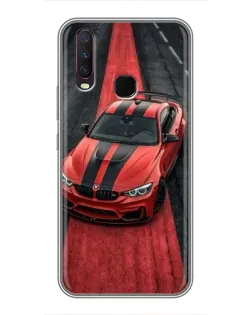 Чехол для Vivo Y17 с картинкой «BMW на красной дорожке»