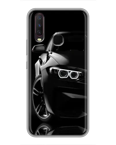 Чехол для Vivo Y17 с картинкой «Черная BMW — профиль» Чехол для Vivo Y17 с картинкой «Черная BMW — профиль»
