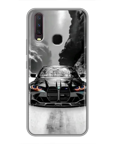 Чехол для Vivo Y17 с картинкой «BMW — акварельный дрифт» Чехол для Vivo Y17 с картинкой «BMW — акварельный дрифт»