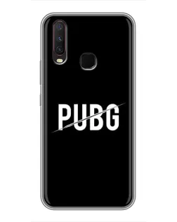 Чехол для Vivo Y17 с картинкой «PUBG — белый логотип»