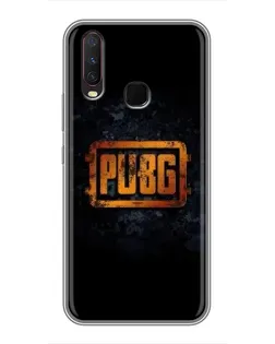 Чехол для Vivo Y17 с картинкой «PUBG — золотой логотип»