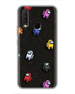 Чехол для Vivo Y17 с картинкой «Космический паттерн Among Us» Чехол для Vivo Y17 с картинкой «Космический паттерн Among Us»