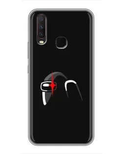 Чехол для Vivo Y17 с картинкой «Among Us шлем» Чехол для Vivo Y17 с картинкой «Among Us шлем»