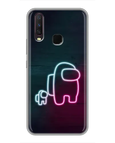 Чехол для Vivo Y17 с картинкой «Among Us неон-арт» Чехол для Vivo Y17 с картинкой «Among Us неон-арт»