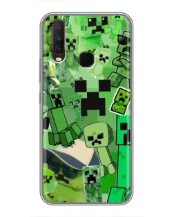 Чехол для Vivo Y17 с картинкой «Криперы Minecraft»