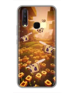 Чехол для Vivo Y17 с картинкой «Поле подсолнухов»