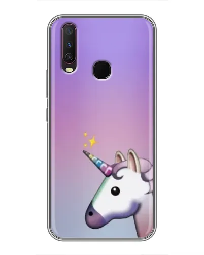 Чехол для Vivo Y17 с картинкой «Единорог градиент»