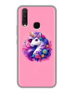 Чехол для Vivo Y17 с картинкой «Сказочный единорог»