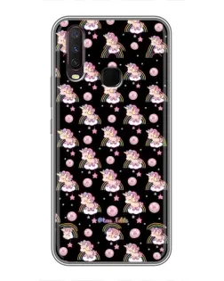 Чехол для Vivo Y17 с картинкой «Magic Unicorn паттерн»