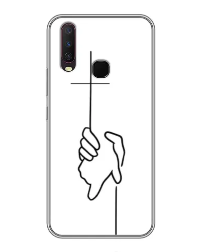 Чехол для Vivo Y17 с картинкой «Рука держит»