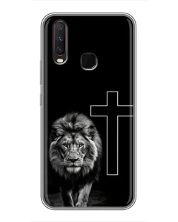 Чехол для Vivo Y17 с картинкой «Лев и Крест» Чехол для Vivo Y17 с картинкой «Лев и Крест»