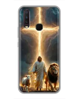 Чехол для Vivo Y17 с картинкой «Лев Иуды и Свет» Чехол для Vivo Y17 с картинкой «Лев Иуды и Свет»