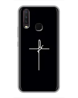 Чехол для Vivo Y17 с картинкой «Тонкий крест» Чехол для Vivo Y17 с картинкой «Тонкий крест»