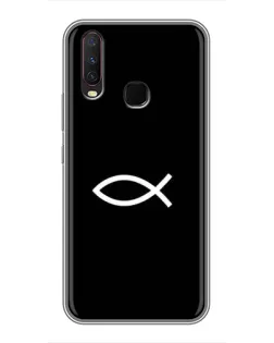 Чехол для Vivo Y17 с картинкой «Символ рыбы Jesus» Чехол для Vivo Y17 с картинкой «Символ рыбы Jesus»