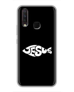 Чехол для Vivo Y17 с картинкой «Рыба Jesus» Чехол для Vivo Y17 с картинкой «Рыба Jesus»