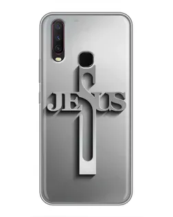 Чехол для Vivo Y17 с картинкой «Металлический крест Jesus» Чехол для Vivo Y17 с картинкой «Металлический крест Jesus»