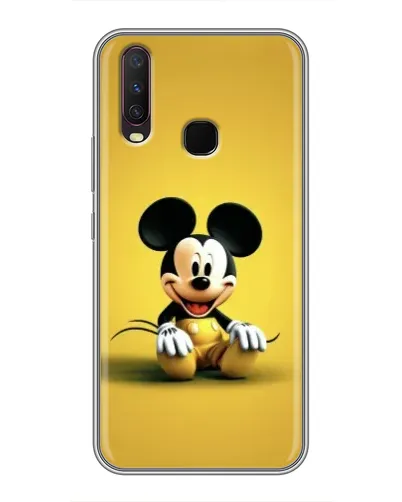 Чехол для Vivo Y17 с картинкой «Микки на желтом»