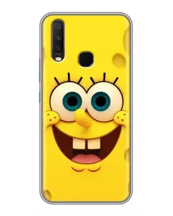 Чехол для Vivo Y17 с картинкой «Губка Боб улыбка»