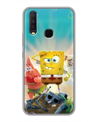 Чехол для Vivo Y17 с картинкой «Спанч Боб победитель»