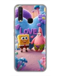 Чехол для Vivo Y17 с картинкой «Губка Боб Патрик»