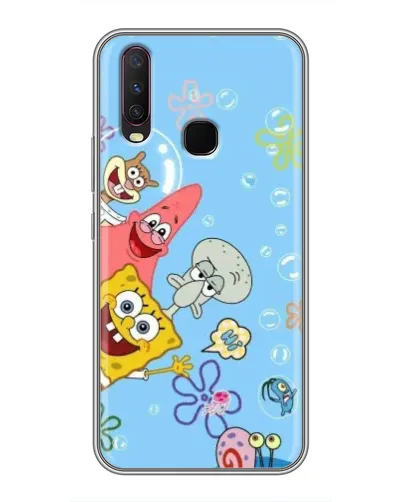 Чехол для Vivo Y17 с картинкой «Веселые пузырьки»