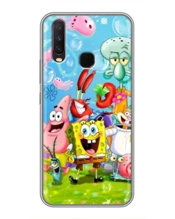 Чехол для Vivo Y17 с картинкой «Губка Боб и друзья» Чехол для Vivo Y17 с картинкой «Губка Боб и друзья»
