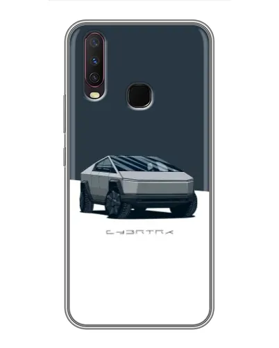 Чехол для Vivo Y17 с картинкой «Серебристый Cybertruck Tesla» Чехол для Vivo Y17 с картинкой «Серебристый Cybertruck Tesla»