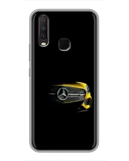 Чехол для Vivo Y17 с картинкой «Mercedes — ретро стиль»