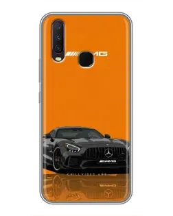 Чехол для Vivo Y17 с картинкой «Оранжевый Mercedes AMG»