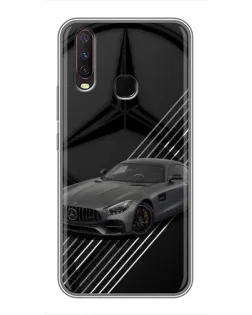 Чехол для Vivo Y17 с картинкой «Mercedes AMG — графика»