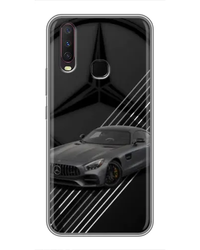 Чехол для Vivo Y17 с картинкой «Mercedes AMG — графика»