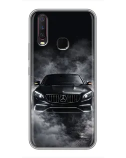 Чехол для Vivo Y17 с картинкой «Mercedes в дыму»