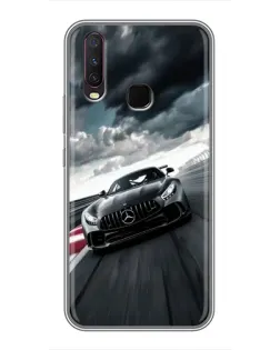 Чехол для Vivo Y17 с картинкой «Гоночный Mercedes AMG»