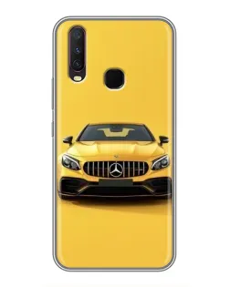 Чехол для Vivo Y17 с картинкой «Желтый Mercedes GT»