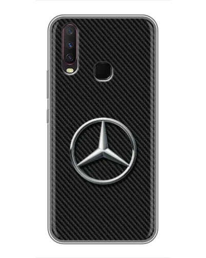 Чехол для Vivo Y17 с картинкой «Карбоновый Mercedes стиль» Чехол для Vivo Y17 с картинкой «Карбоновый Mercedes стиль»